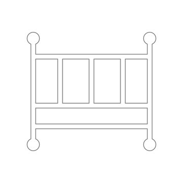 recommend clip art: baby bed icon. Element of web for mobile concept and web apps icon. Outline, thin line icon for website design and development, app development