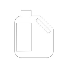 Oil bottle icon. Element of web for mobile concept and web apps icon. Outline, thin line icon for website design and development, app development