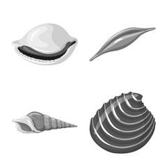 Isolated object of aquarium and aquatic logo. Collection of aquarium and decoration stock symbol for web.