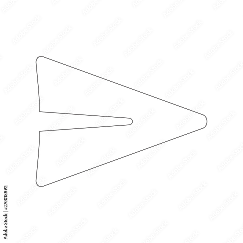 Poster click icon. element of web for mobile concept and web apps icon. outline, thin line icon for website