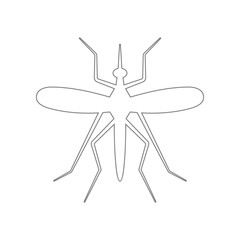 Mosquito icon. Element of web for mobile concept and web apps icon. Outline, thin line icon for website design and development, app development