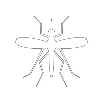 Mosquito icon. Element of web for mobile concept and web apps icon. Outline, thin line icon for website design and development, app development
