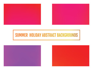 Summer holiday banner, abstract background Set of Festive abstract background.