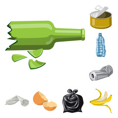 Vector design of environment  and waste symbol. Collection of environment  and ecology stock symbol for web.