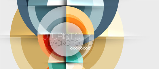 Obraz premium Circular geometrical design template