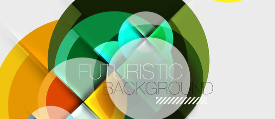 Obraz premium Geometric design abstract background - circles