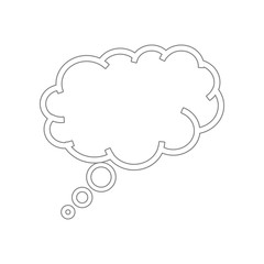 think bubbleicon. Element of web for mobile concept and web apps icon. Outline, thin line icon for website design and development, app development