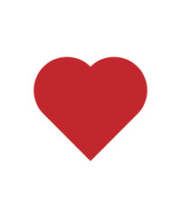 Burgundy heart sign. Love icon
