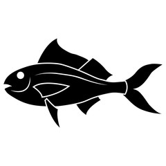 Vector illustration of Red snapper (Lutjanus campechanus) fish isolated on white background.