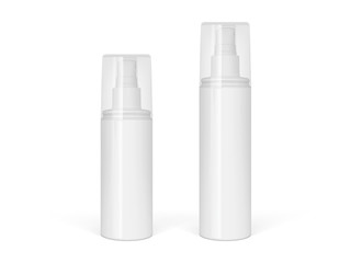 Realistic  sprayer bottle isolated on white background