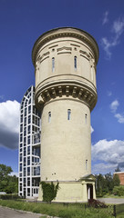 Former water tower in Polotsk. Belarus