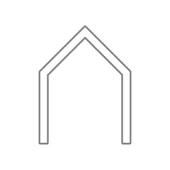 Electronic circuit symbol icon. Element of web for mobile concept and web apps icon. Outline, thin line icon for website design and development, app development