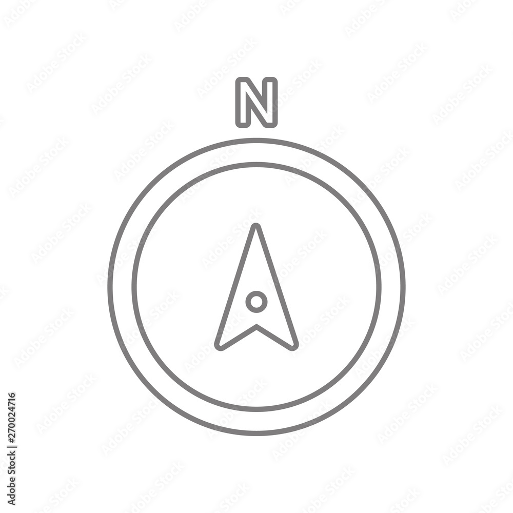 Poster compass icon. element of web for mobile concept and web apps icon. outline, thin line icon for websi