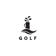 Golf logo design vector template