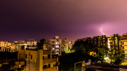 #light, #Lightning, #Night, #Dusk, # Thunder, #Thunders, #clouds, #Town, #Nightscape