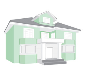 house isolated on white