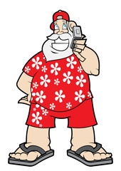 Obraz premium papai noel