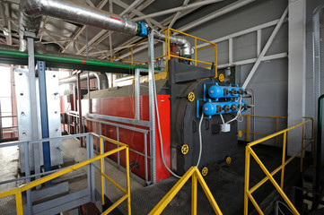 Steam generation vessel, part of the biggest in Ukraine boiler-house using biofuel - wood chip