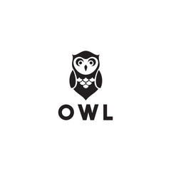 Owl logo design vector template