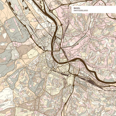 Map of Basel Switzerland