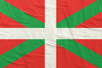 3d rendering of Basque Country Community flag