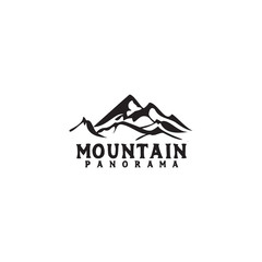 Mountain logo design vector template