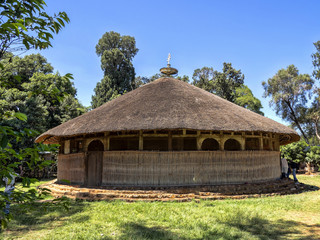 Fototapeta na wymiar Debere Monastery Tsehayi tekele on Lake Tana in Ethiopia