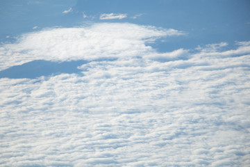 Blue sky and white clouds abstract background