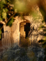 Grotteneingang Maastricht im Abendlicht, Grotto in the evening light, Grotte à la lumière du soir, Gruta a la luz de la tarde, Gruta na luz da noite, Grotta alla luce della sera