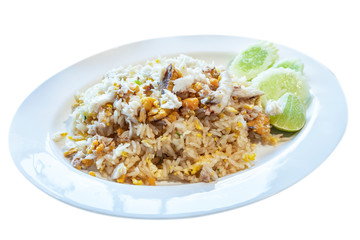 THAI FOOD - FRIED RICE WITH CRAB MEAT AND EGG IN CHINESE STYLE - HALAL