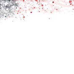 Obraz na płótnie Canvas An abstract header illustration of United States flag colors with stars and stripes in water color style for Memorial Day 