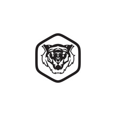 Tigers logo design vector template