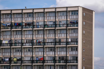 House of flats in London city, UK
