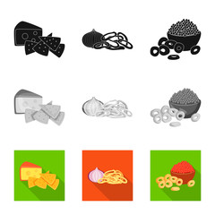 Vector illustration of taste and seasonin icon. Collection of taste and organic   vector icon for stock.