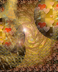 Background in the style of Klimt