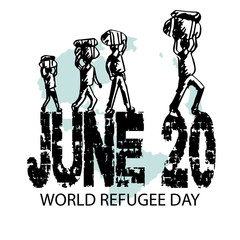 World Refugee Day poster design