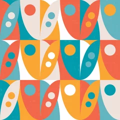 Tapeten Modernes Muster aus der Mitte des Jahrhunderts © Jelena Z