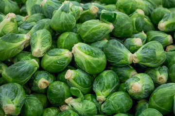 Several units of brussels sprouts
