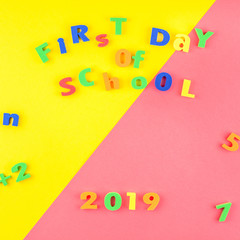 Fototapeta premium Back to school concept