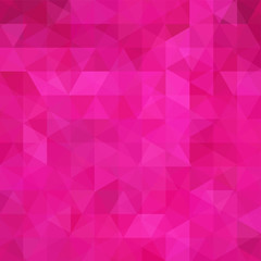 Pink triangle vector background. Can be used in cover design, book design, website background. Vector illustration