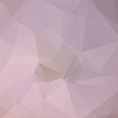 Abstract mosaic background. Triangle geometric background. Design elements. Vector illustration. Pastel pink, gray colors.