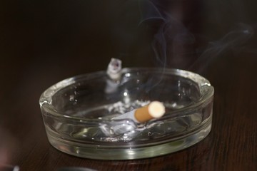 cigarette in an ashtray