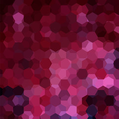 Abstract background consisting of pink, purple hexagons. Geometric design for business presentations or web template banner flyer. Vector illustration