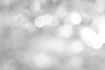 white or silver bokeh abstract background