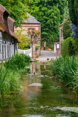 Fototapeta na wymiar Pond in the village