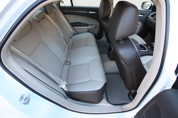 Rear seats in luxury vehicle