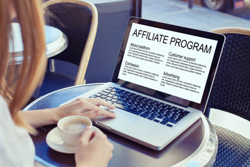 affiliate marketing program concept