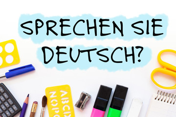 learning german concept, do you speak deutsch