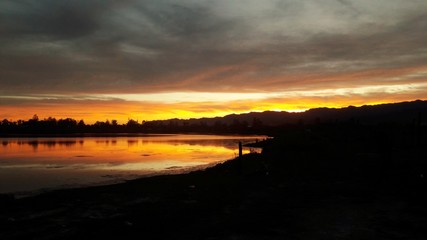 atardecer en otoño