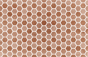 Watercolor geometrical comb pattern.